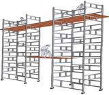 Andaimes no Centro de Porto Alegre