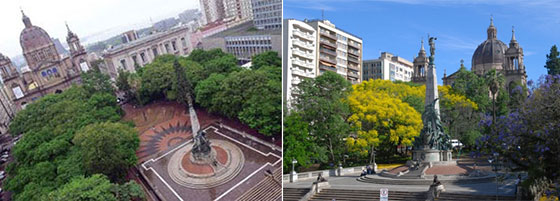 Praça da Matriz no Centro de Porto Alegre